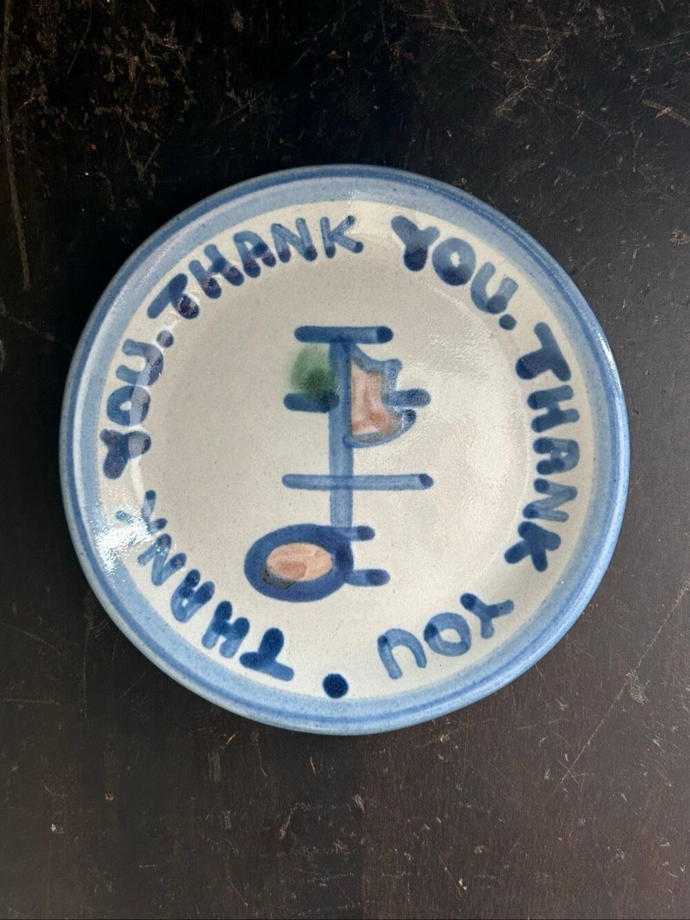 M. A. Hadley Thank You Trinket Dish Spoon Rest